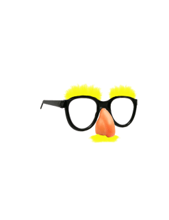 Female Fun Glasses Yellow