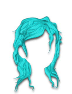 Female Hair #10 Aqua