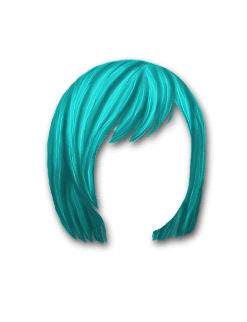 Female Hair #1 Aqua