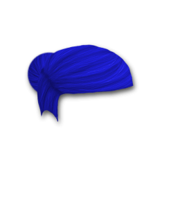 Female Hair #5 Blue