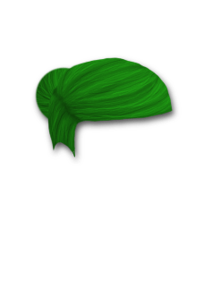 Female Hair #5 Green