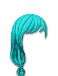 Female Hair #6 Aqua