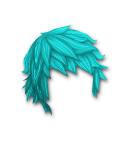 Female Hair #8 Aqua