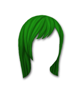 Male Hair #2 Green