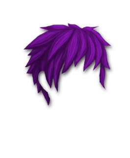 Male Hair #4 Purple
