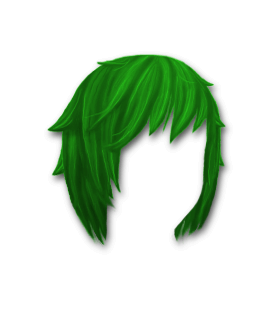 Male Hair #5 Green